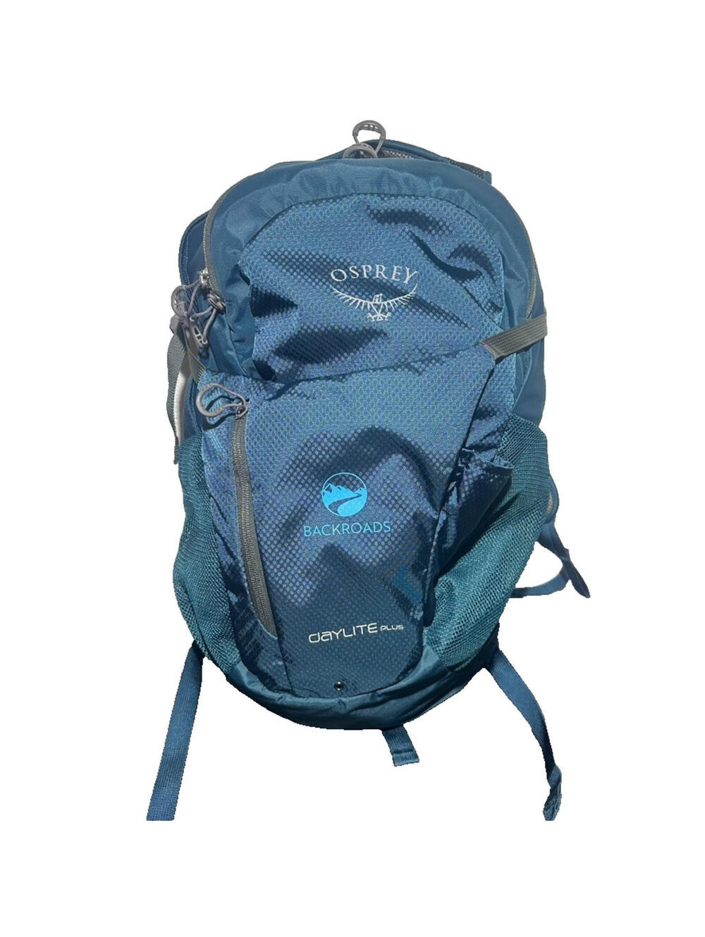 Osprey Daylite Plus 20L Daypack Hiking Backpack Blue Logo Backroads Hydro Water